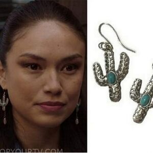 ASO Roswell New Mexico Bonnie Earrings Turquoise Cactus Earrings
